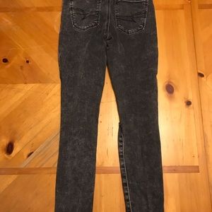 American Eagle Jegging distressed dark gray size 0 short